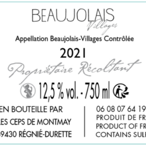 BEAUJOLAIS VILLAGES ROSE 2022 – CARTON 6 BOUTEILLES 75 CL